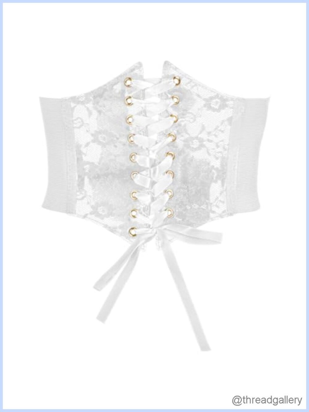 Lace Corset Belt Elastic Wide Waist Belt for Shirt Dress Party Costume